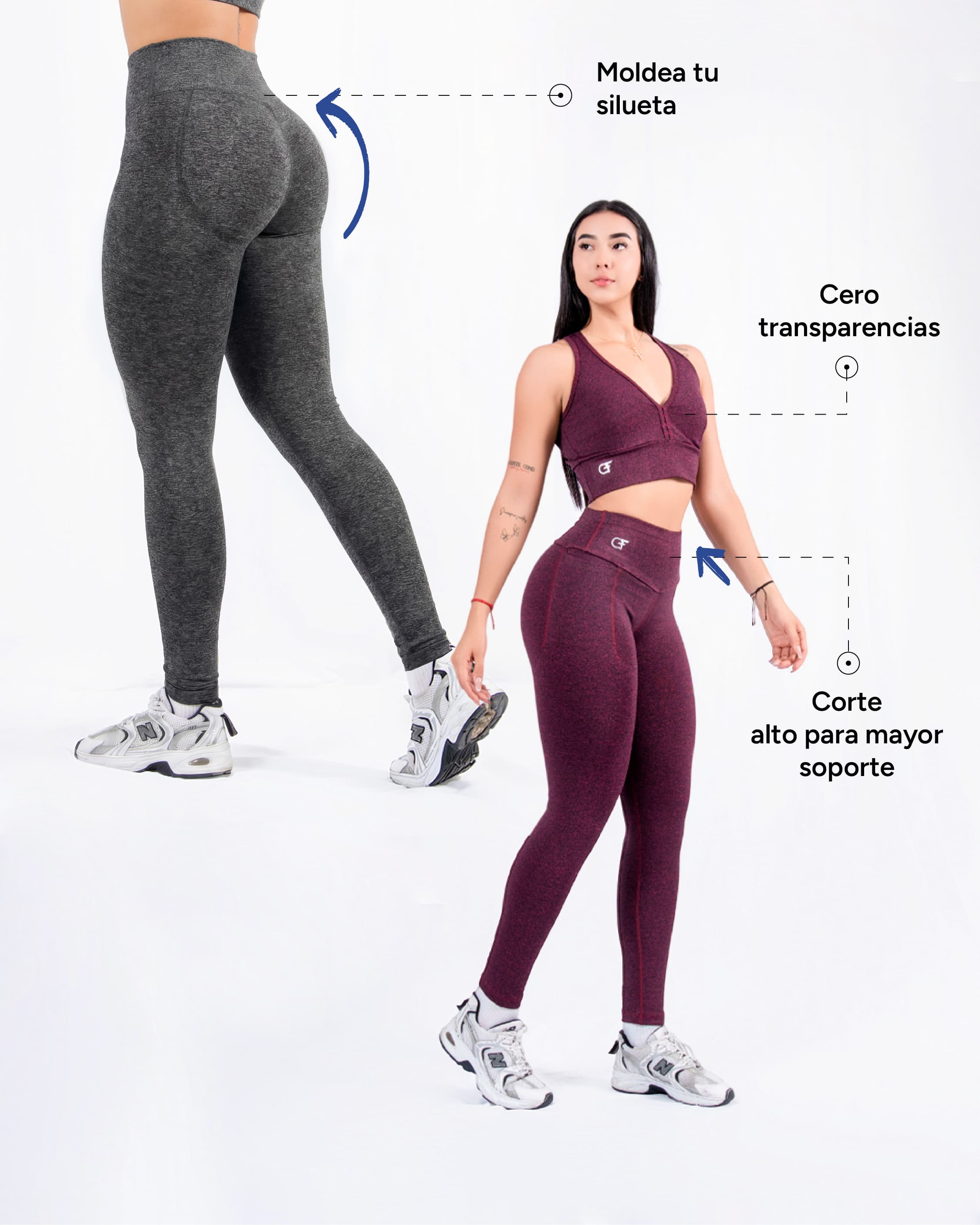 Pack 3 Leggins Suplex Cero Transparencia